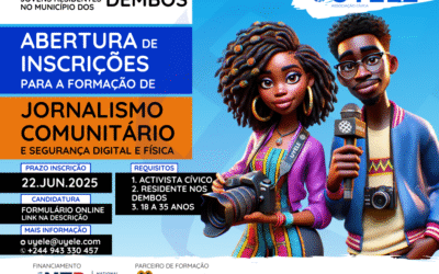 Inscrições Abertas: Formação sobre Jornalismo Comunitário nos Dembos